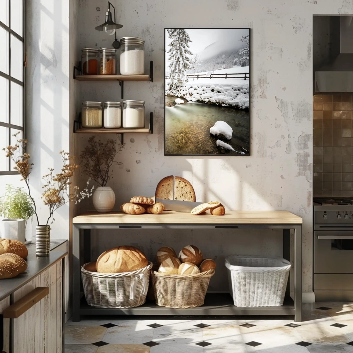 Serene Winter Landscape Tranquility National Park Poster