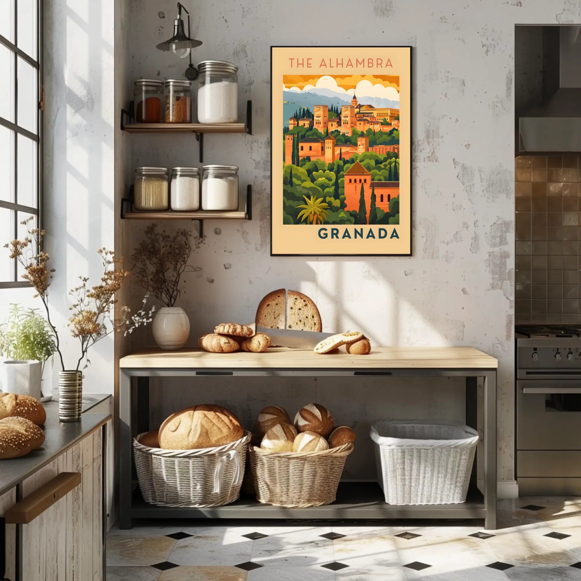 The Alhambra in Granada Poster