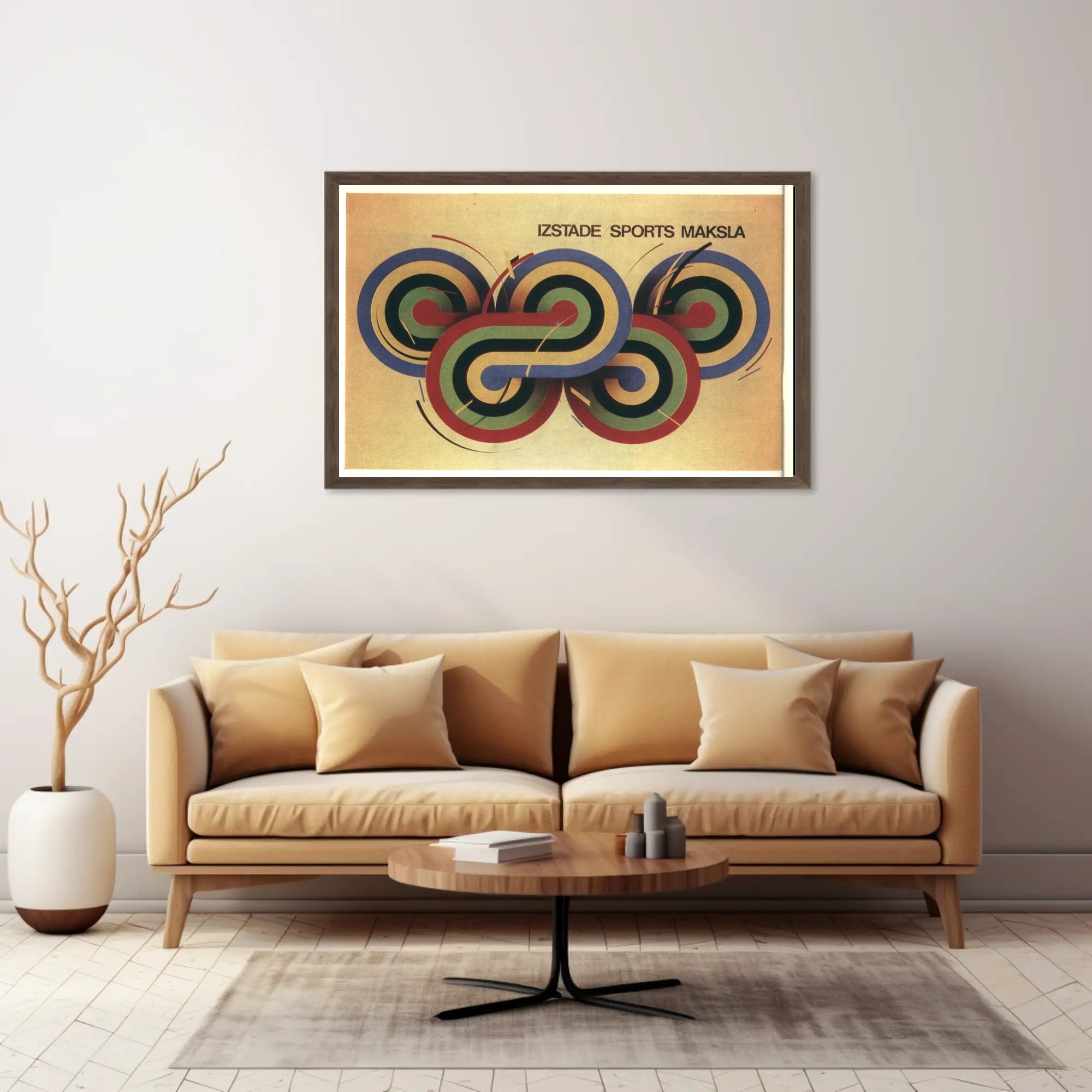 Izstade Sports Maksla Poster
