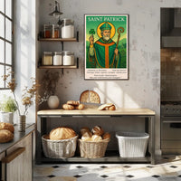 Saint Patrick Patron of Ireland Poster PosterGoat