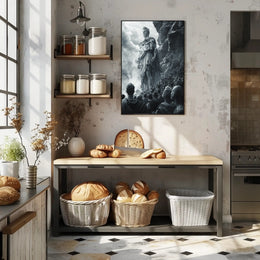 Post-Apocalyptic Survival Poster: Red Goggles Dystopia PosterGoat