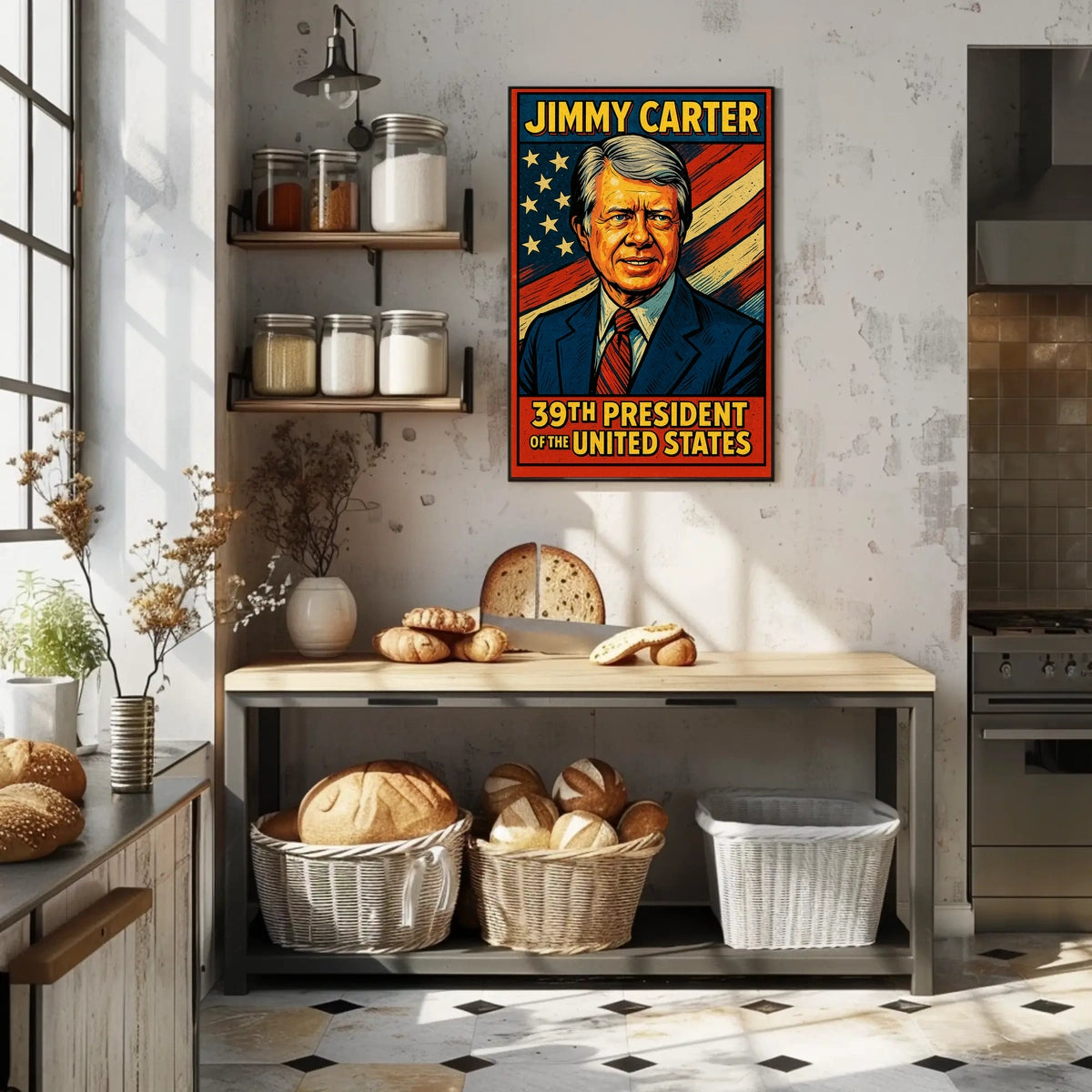 Jimmy Carter 39th President Poster Wall Art For Home Decor