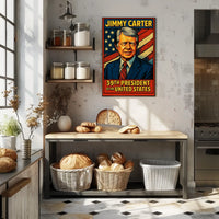 Jimmy Carter 39th President Poster Wall Art For Home Decor