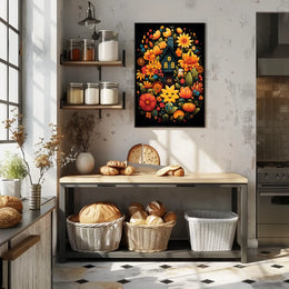 Enchanted Floral Cottage Poster