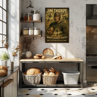 Celebrating the Worlds Greatest Athlete Jim Thorpe Poster