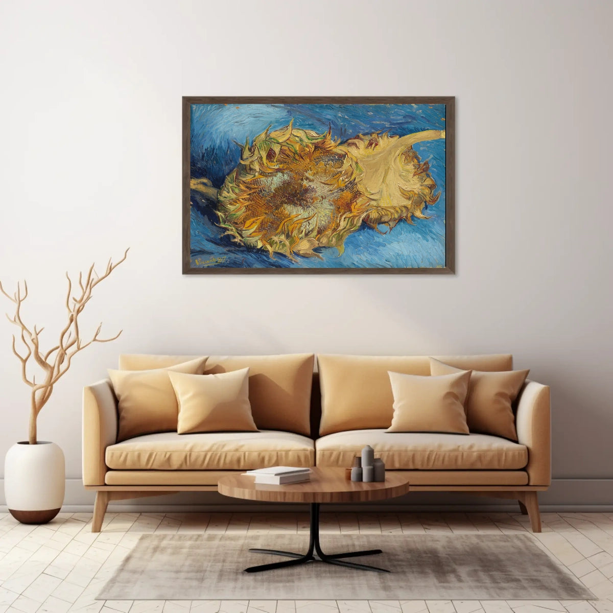 Sunflowers in Vibrant Brushstrokes Artistic Poster