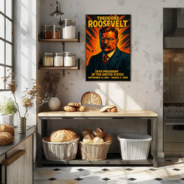 Theodore Roosevelt 26th President Poster Wall Art Decor