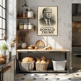 Donald Trump 47th President Pop Art Patriot Poster