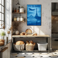 Fly To Paris Poster