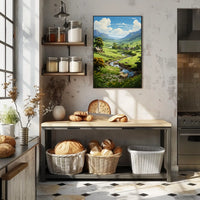 Tranquil Countryside Landscape Poster