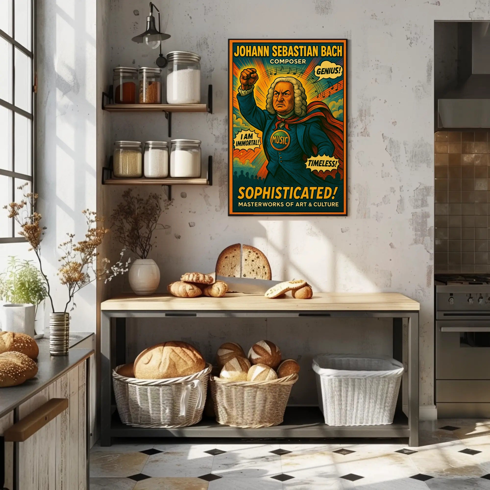 Johann Sebastian Bach – Composer Extraordinaire Poster PosterGoat