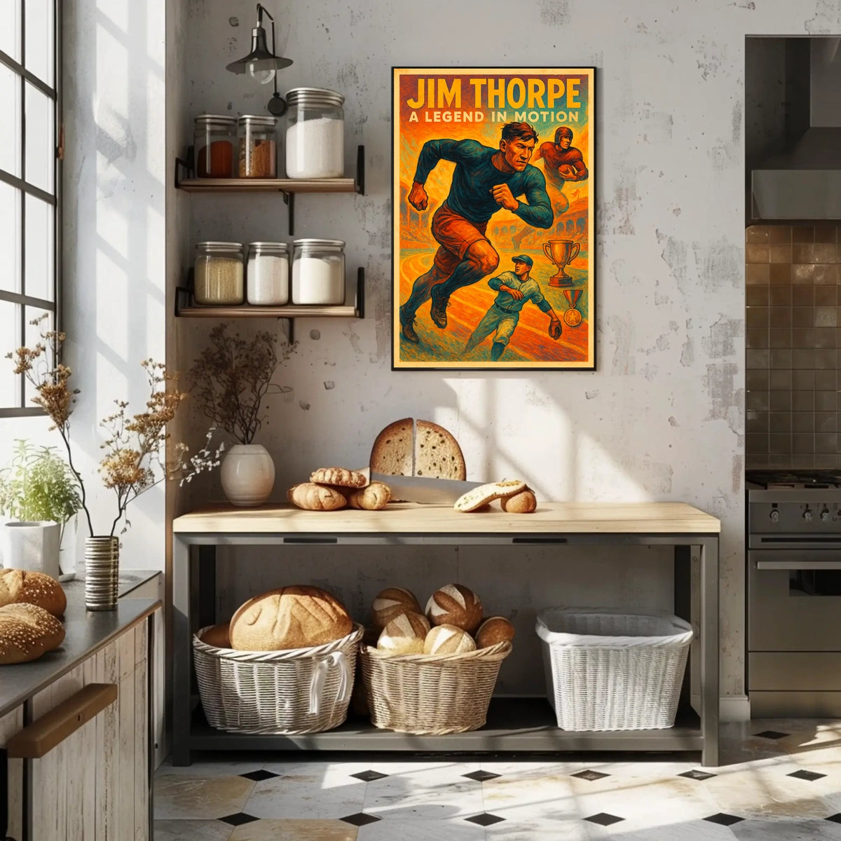 Jim Thorpe Legendary Athlete Poster