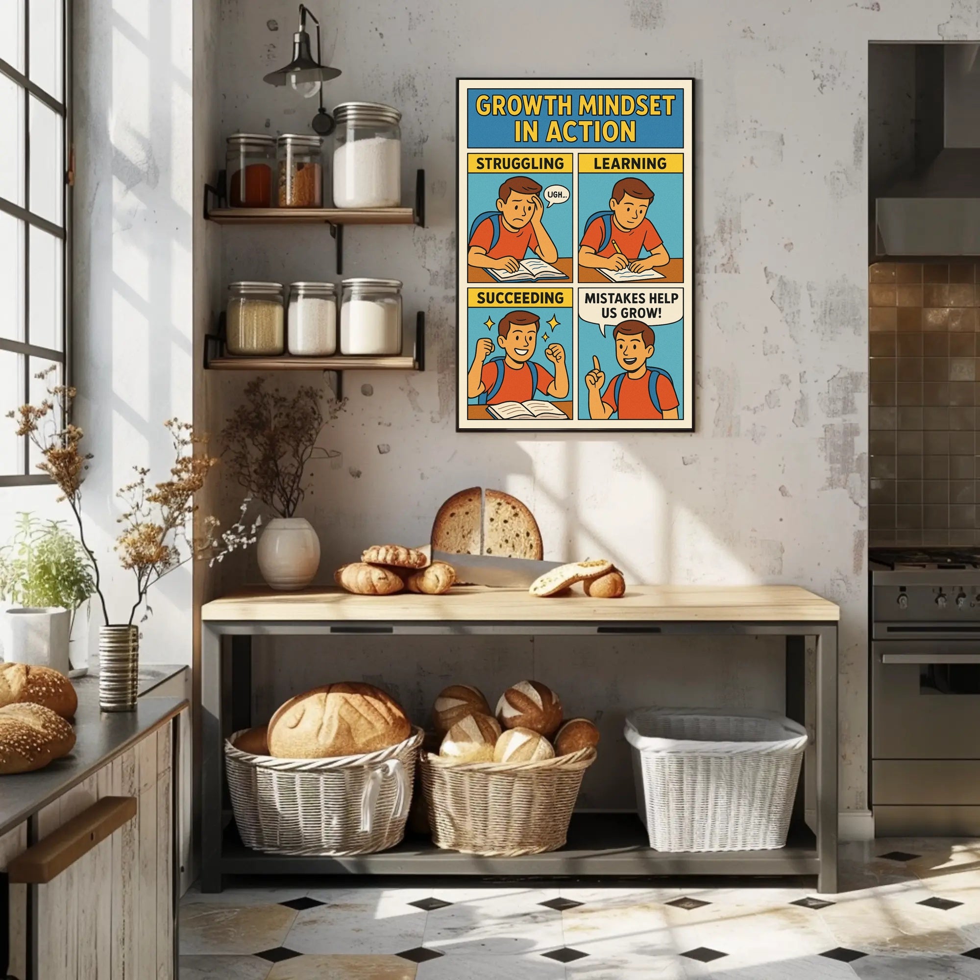 Growth Mindset in Action Poster PosterGoat