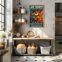 Jim Thorpe Legendary Athlete Poster