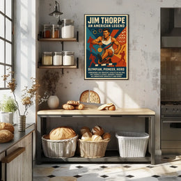 Jim Thorpe Legendary Athlete Poster