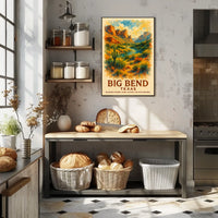 Big Bend National Park Watercolor Desert National Park Poster