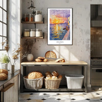 Mykonos Sunset Poster PosterGoat