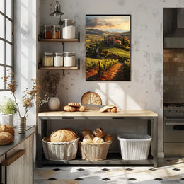 Tuscany Countryside Tranquil Escape Travel Poster