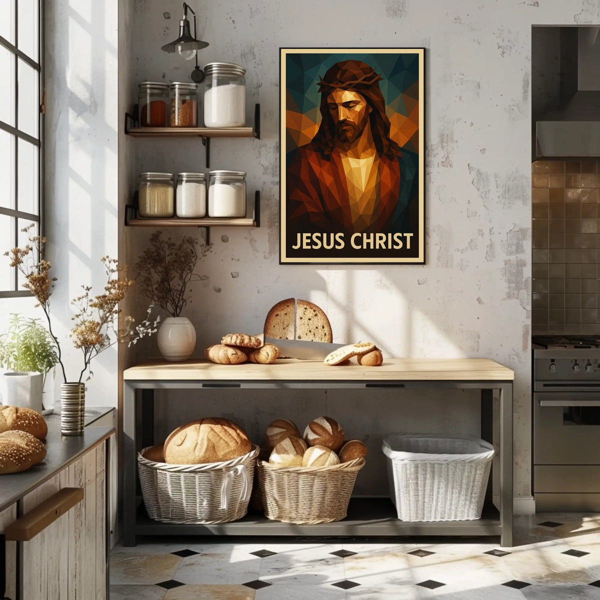 Jesus Christ Artistic Representation Poster