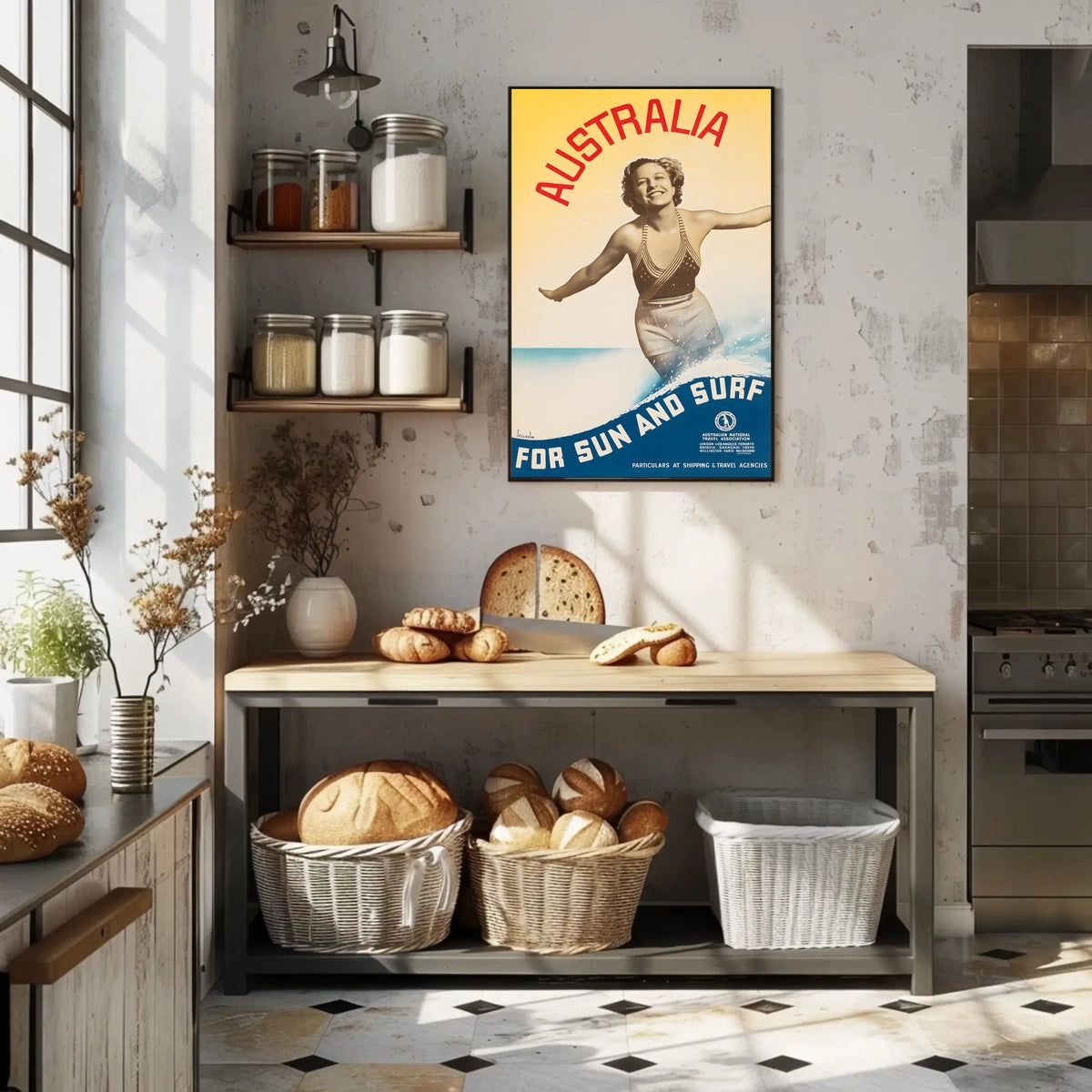Australia For Sun And Surf Poster