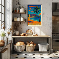 Honolulu Oahu, Hawaii Poster