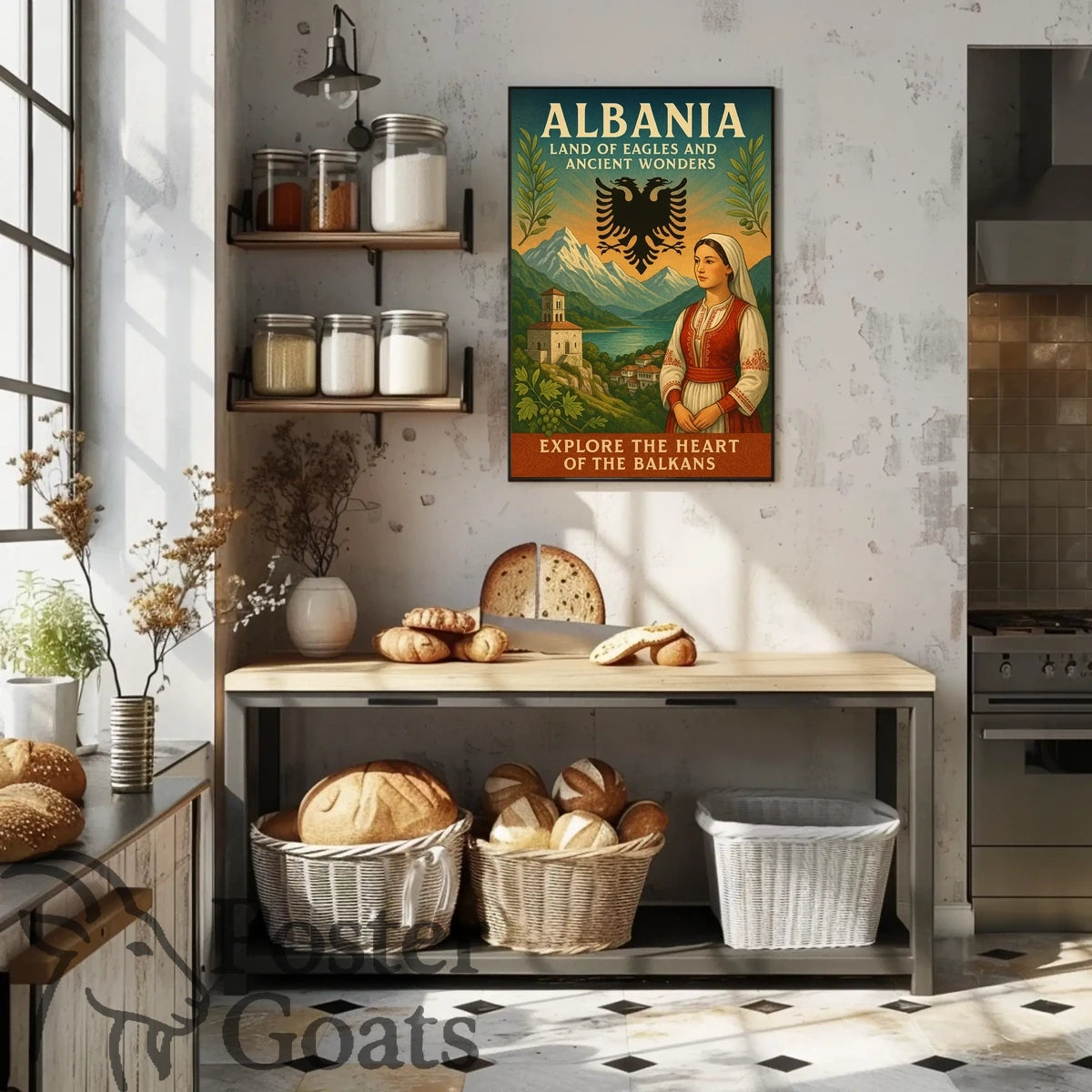 Albania: Land of Eagles Cultural Heritage Travel Poster