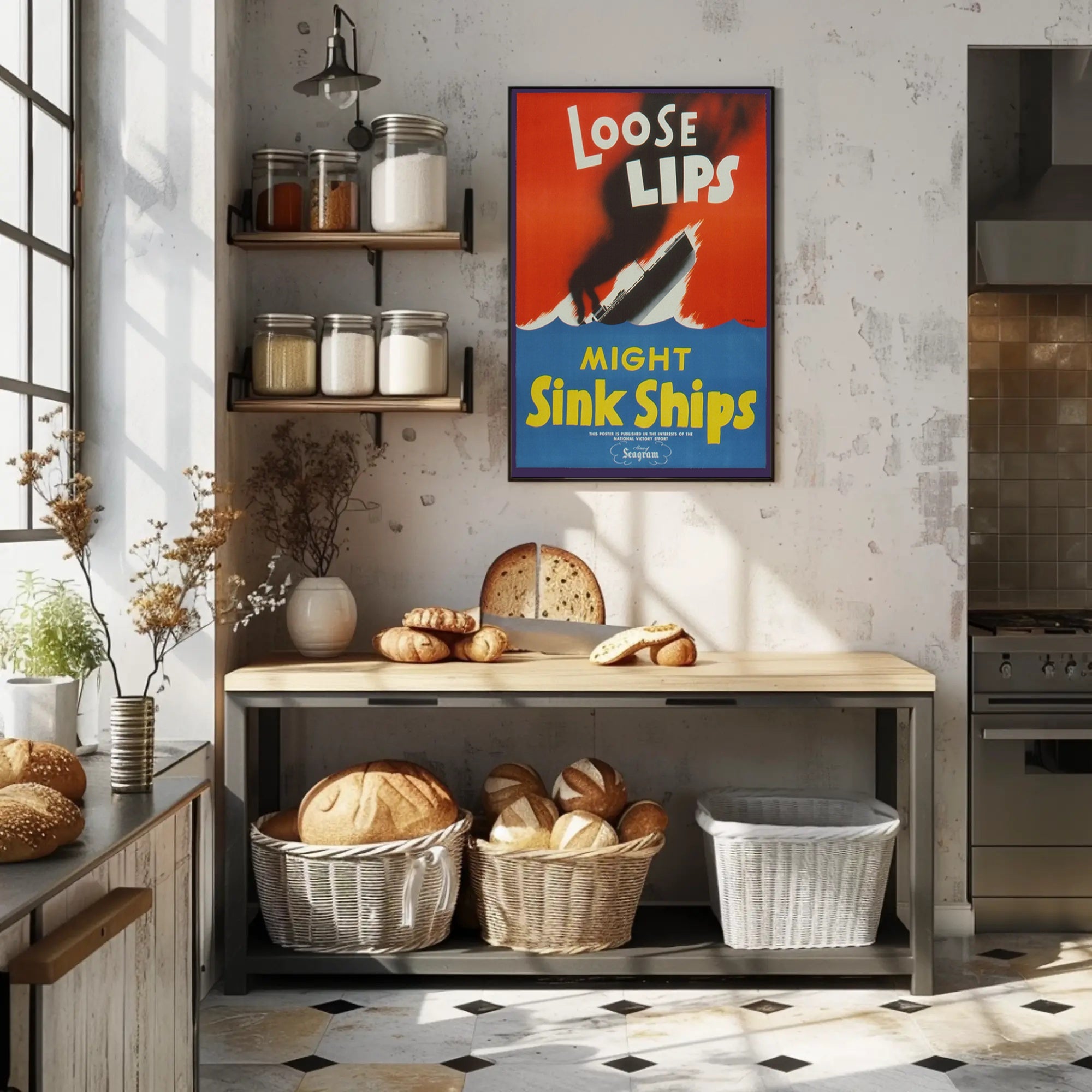 Loose Lips Might Sink Ships Poster PosterGoat