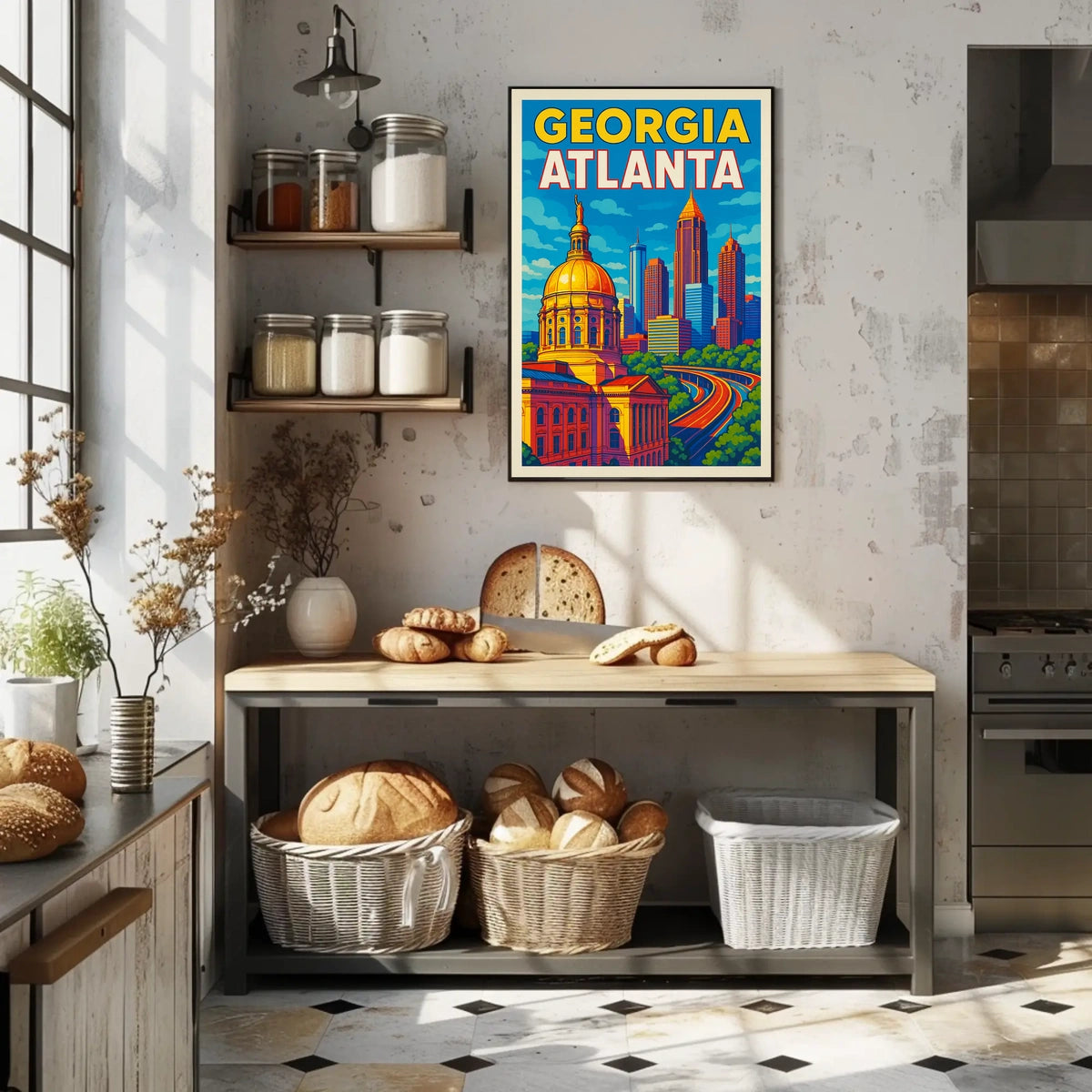 Atlanta Skyline Poster