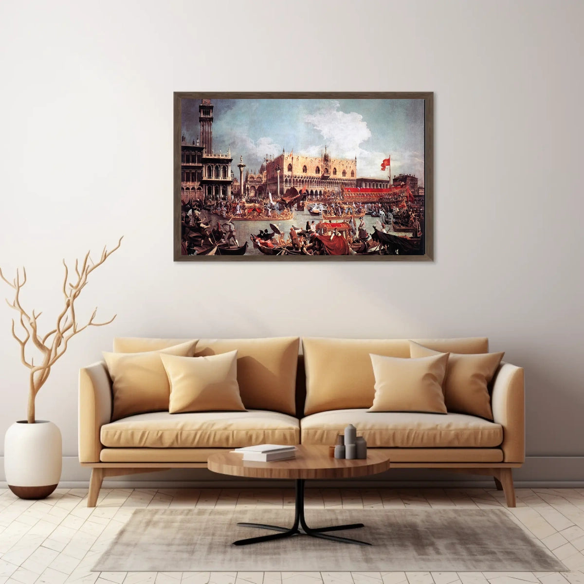 Venetian Festival: Opulent Gondolas in Cultural or Heritage Poster