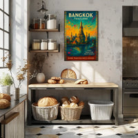 Bangkok Poster Fusion Of Heritage And Innovation Home Decor