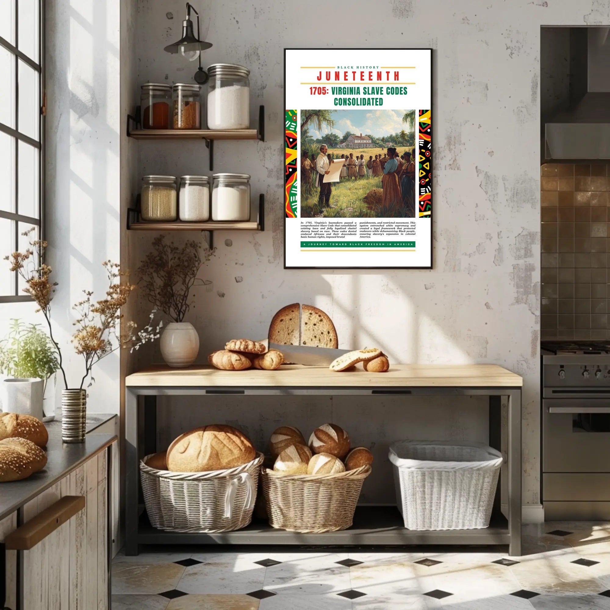 Juneteenth Commemorative Poster: Cultural or Heritage Poster