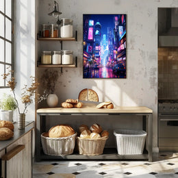 Neon Cityscape Poster