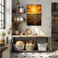 Golden Dome Cityscape in Jerusalem Cultural or Heritage Poster