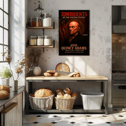 John Quincy Adams 6th President of the United States Zombidents Poster Series