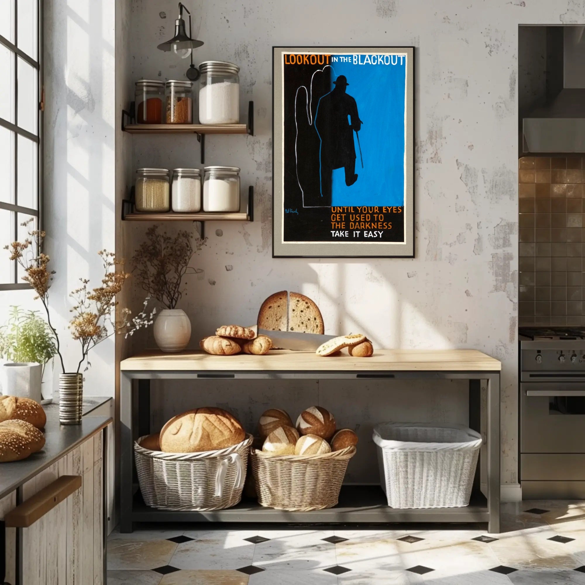 Lookout in the Blackout Poster PosterGoat