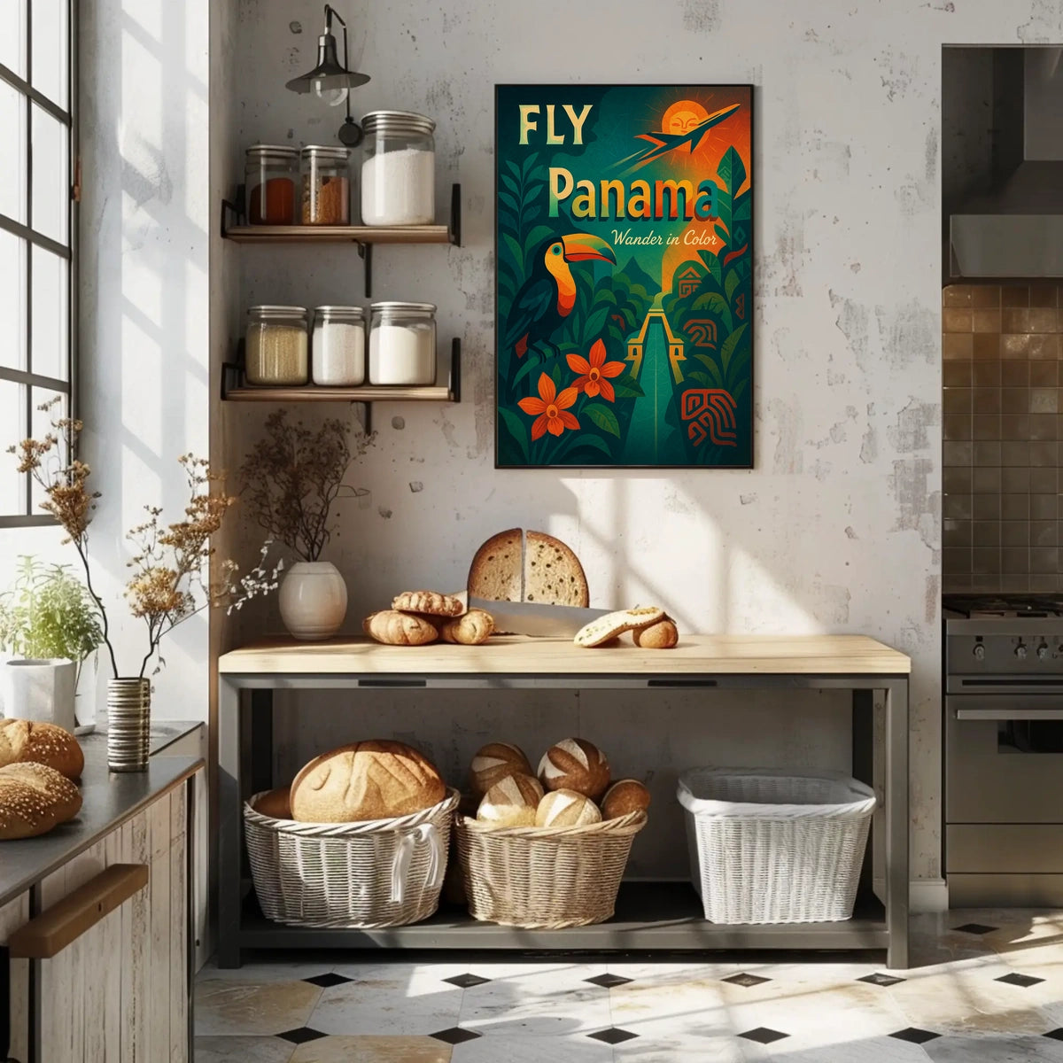 Fly Panama Wander in Color Poster
