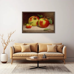 Photorealistic Apples Still Life: Artistic Poster