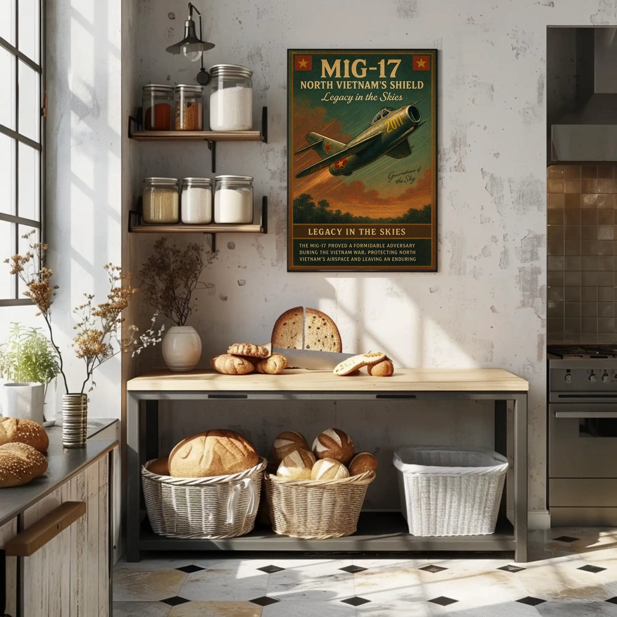 MIG-17 Legacy in the Skies Poster