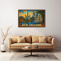 New Orleans Skyline Poster