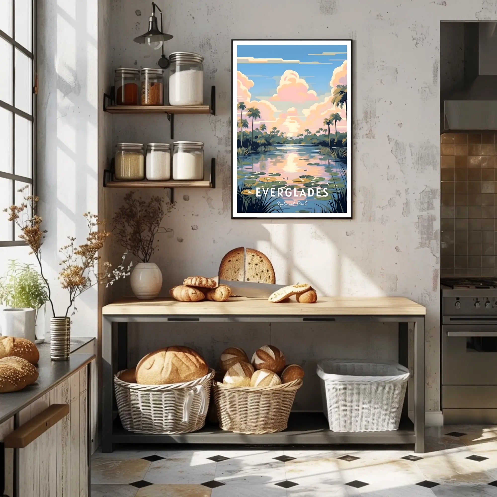 Everglades National Park Vintage Travel Poster Print