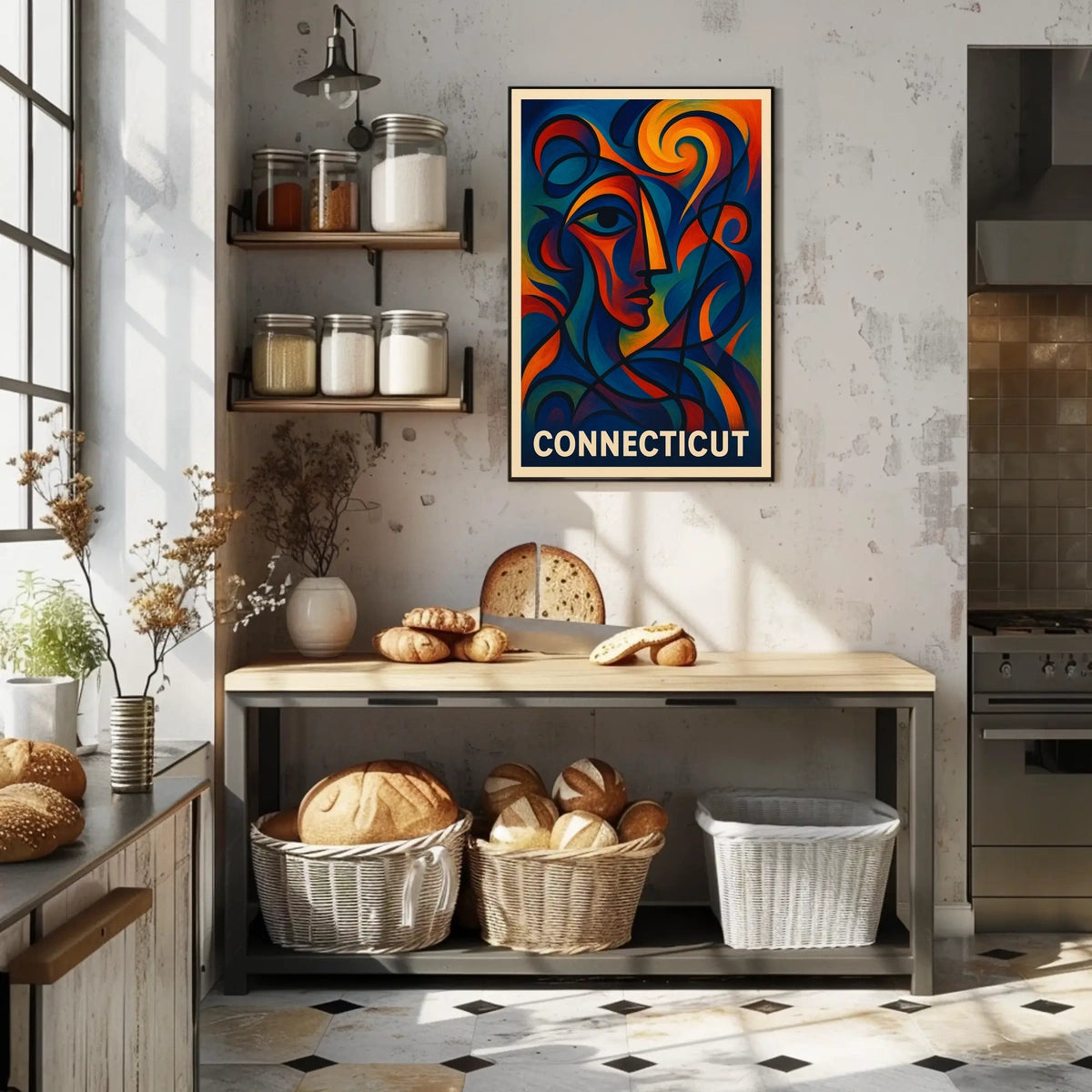 Connecticut Abstract Art Abstract Poster