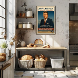 JFK Legacy Vintage Patriotic Poster for Inspiration