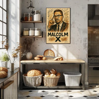 Malcolm X Iconic Leader Poster