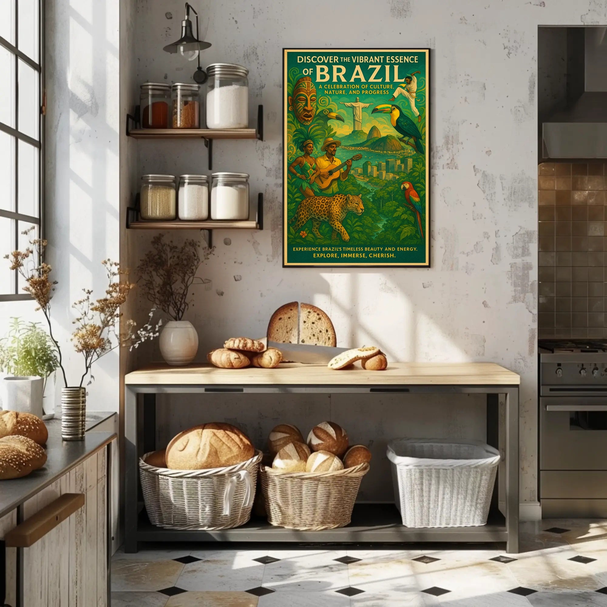 Discover the Vibrant Essence of Brazil Poster PosterGoat
