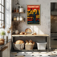 Frankfurt Cityscape Poster