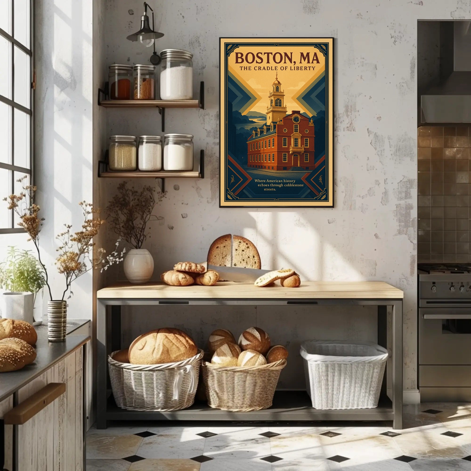 Boston Cradle of Liberty Urban or Cityscape Poster