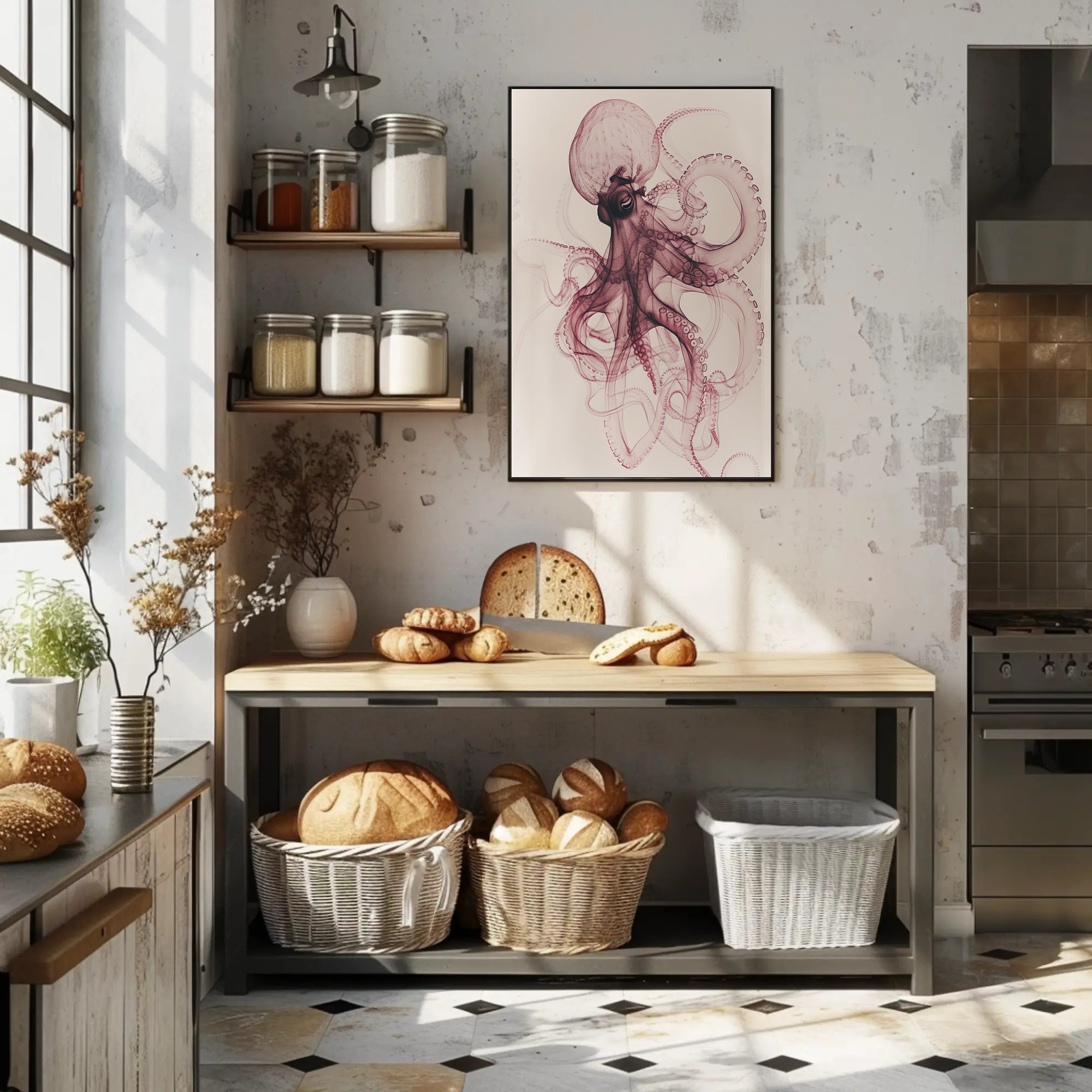 Mesmerizing Octopus Art Poster for Home Decor PosterGoat