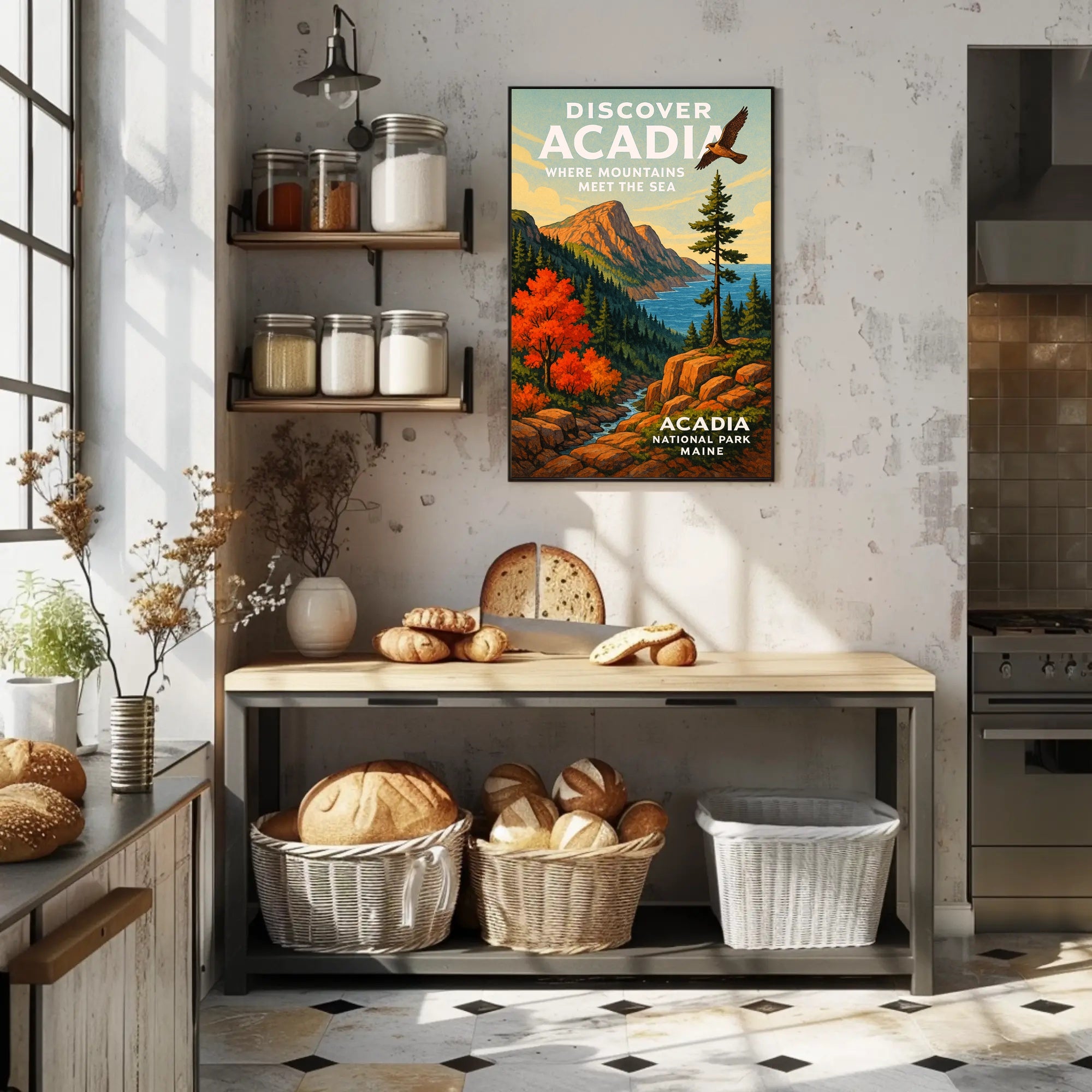 Discover Acadia National Park Poster PosterGoat
