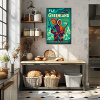 Wander In Color Fly Greenland Poster