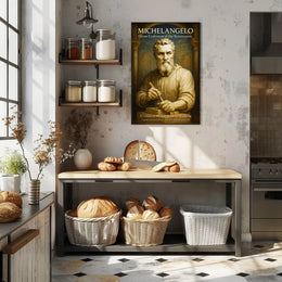 Michelangelo Divine Craftsman of the Renaissance Poster PosterGoat